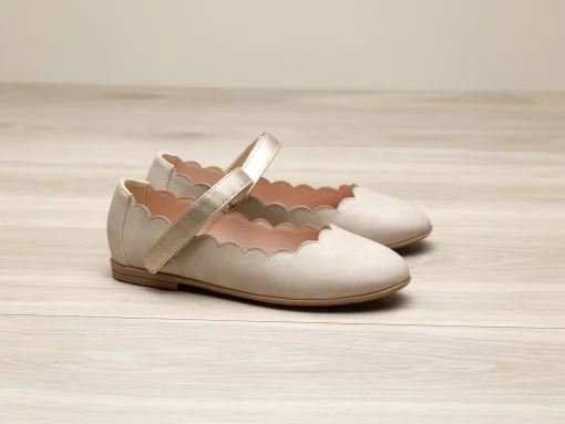 Ballerina med myke gummisåler