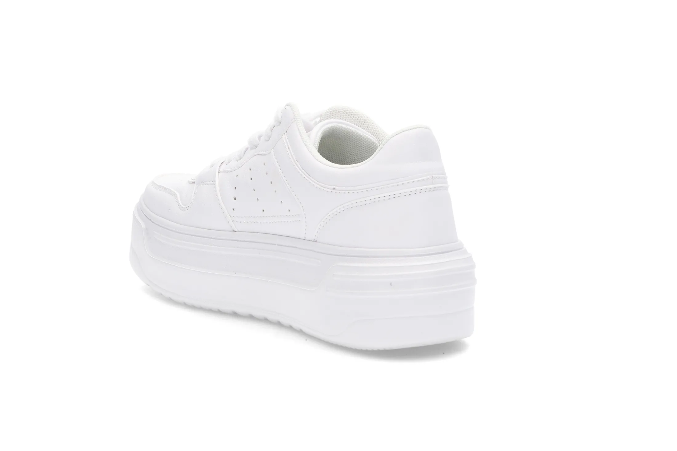 Helhvit retro sneakers