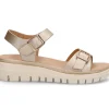 Komfortabel sandal i gull