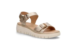 Komfortabel sandal i gull