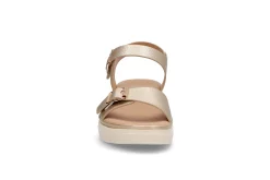 Komfortabel sandal i gull