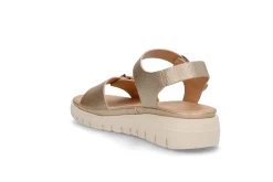 Komfortabel sandal i gull