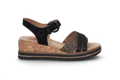 Komfortabel sandal på kilesåle