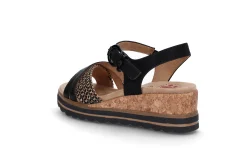 Komfortabel sandal på kilesåle
