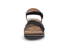 Komfortabel sandal på kilesåle