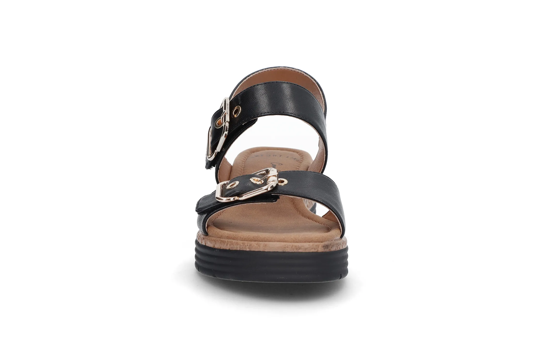 Komfortabel sandal på kilesåle