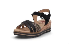 Komfortabel sandal på kilesåle