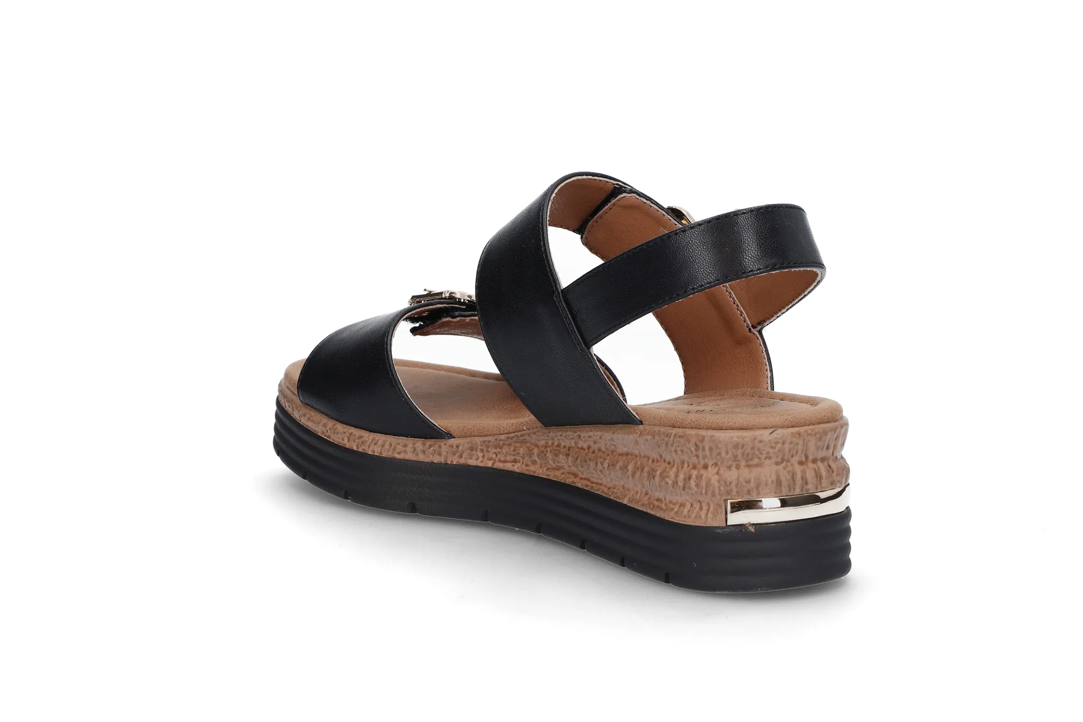 Komfortabel sandal på kilesåle