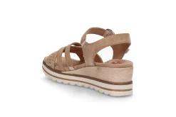 Komfortabel sandal på kilesåle
