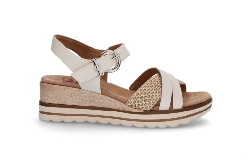 Komfortabel sandal på kilesåle