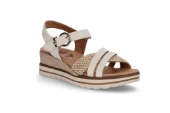 Komfortabel sandal på kilesåle