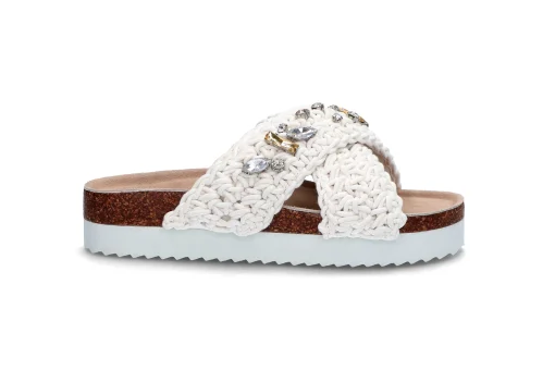 Makramè sandal med lekre detaljer