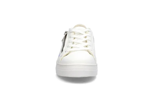 Sneaker med glitterdetaljer