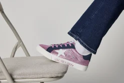 Trendy sneakers med glitter